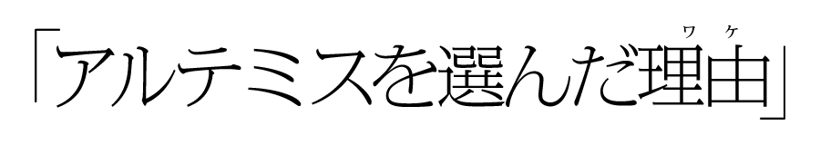 �A���e�~�X��I�񂾗��R